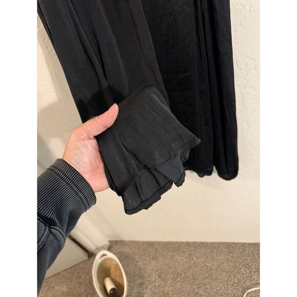 Soft Surroundings Black Perfect Palazzo Wide Leg Scandi Girl Pants - Picture 10 of 14